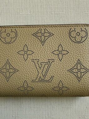Louis Vuitton CLEA Perforated Mahina Leather Compact Wallet